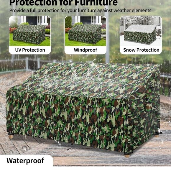 NWT Easy-Going Waterproof Patio Sofa Furniture Cover 79", Camouflage Outdoor - Picture 3 of 7